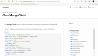 MongoClient API Reference page opening correctly after updating URL.png